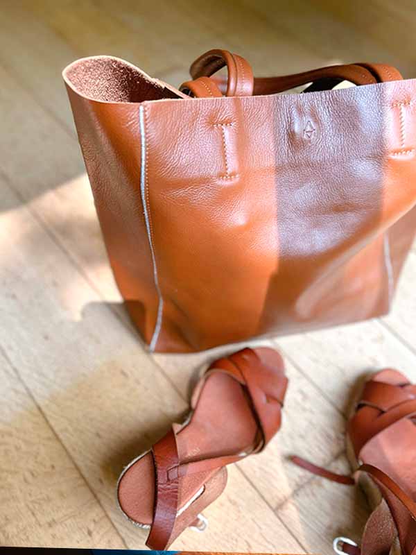 tote bag sac cabas femme cuir accessoires fashion mode